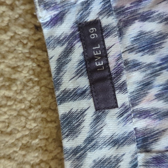 Level 99 Cindie Linen Blend Shorts Size 31 - Picture 4 of 5